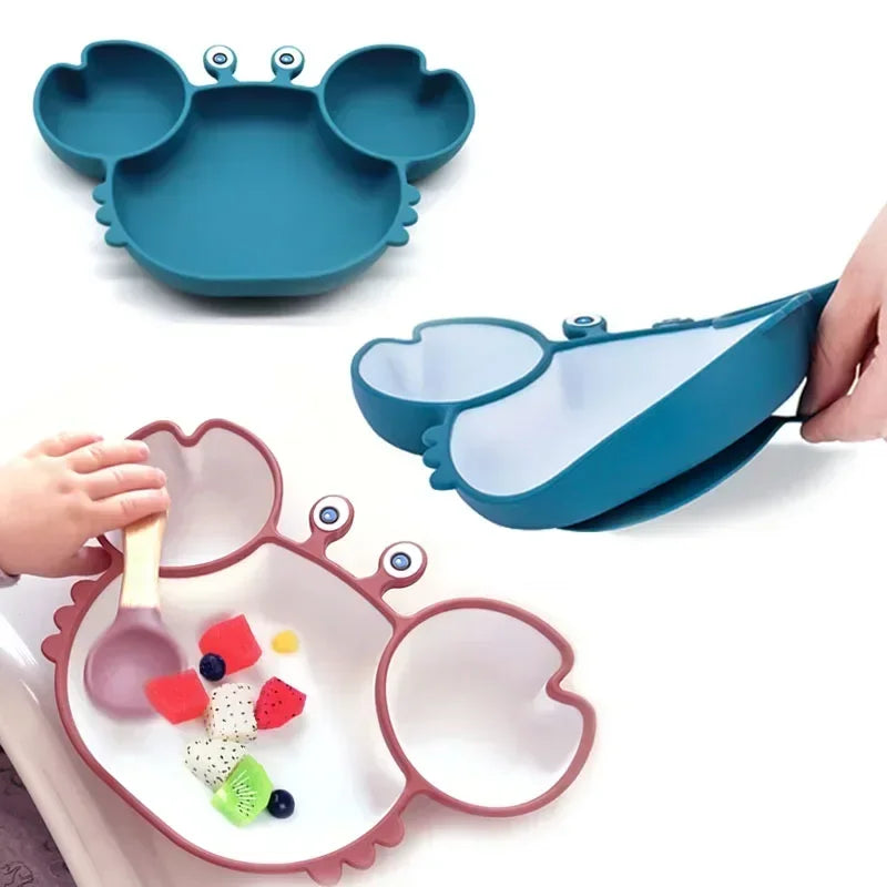 Non-Slip Baby Bowls Plates Spoons