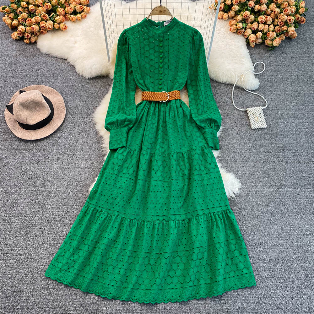 Long Dress Sleeve Ladies Party Dress