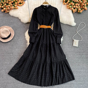 Long Dress Sleeve Ladies Party Dress