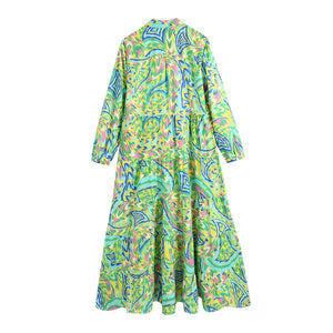 Foridol Paisley Print Shirt Dress