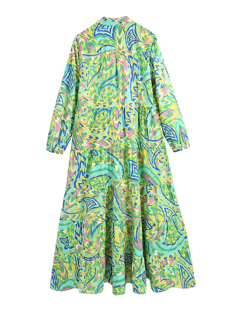 Foridol Paisley Print Shirt Dress