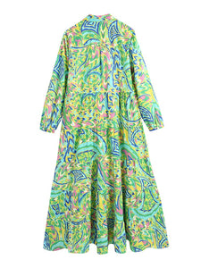 Foridol Paisley Print Shirt Dress