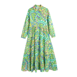 Foridol Paisley Print Shirt Dress